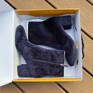Unisa Dark Blue Ankle Boots